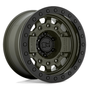 Black Rhino AVENGER BEADLOCK Olive Drab Green Blk Hardware 17x8.5 -30 6x139.7mm 112.1mm - Wheelwiz