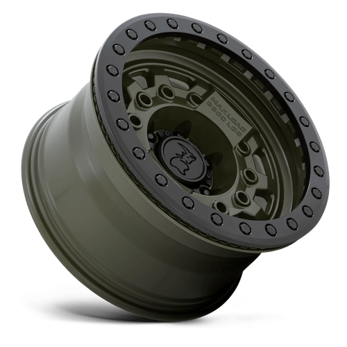 Black Rhino AVENGER BEADLOCK Olive Drab Green Blk Hardware 17x8.5 -30 6x139.7mm 112.1mm - Wheelwiz