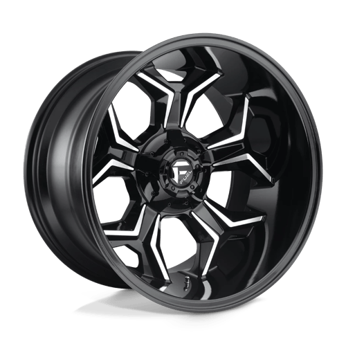 Fuel Offroad D606 AVENGER Gloss Black Milled 20x12 -44 6x135|6x139.7mm 106.1mm - WheelWiz