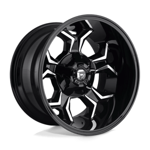 Fuel Offroad D606 AVENGER Gloss Black Milled 20x12 -44 8x180mm 124.2mm - WheelWiz