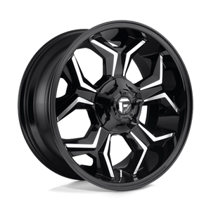 Fuel Offroad D606 AVENGER Gloss Black Milled 20x9 +20 6x135|6x139.7mm 106.1mm - WheelWiz