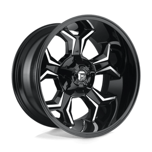 Fuel Offroad D606 AVENGER Gloss Black Milled 22x12 -44 8x180mm 124.2mm - WheelWiz