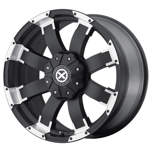 ATX Series AX191 SHACKLE Satin Black With Machined Face 17x9 +20 6x114.3mm 72.6mm - WheelWiz