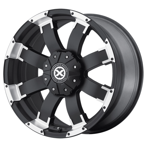 ATX Series AX191 SHACKLE Satin Black W/ Machined Face 17x9 +20 6x127mm 78.1mm - Wheelwiz