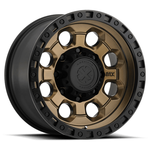 ATX Series AX201 Matte Bronze With Black Lip 18x9 00 8x170mm 125.1mm - WheelWiz