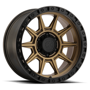 ATX Series AX202 Matte Bronze With Black Lip 18x9 00 8x165.1mm 125.1mm - WheelWiz