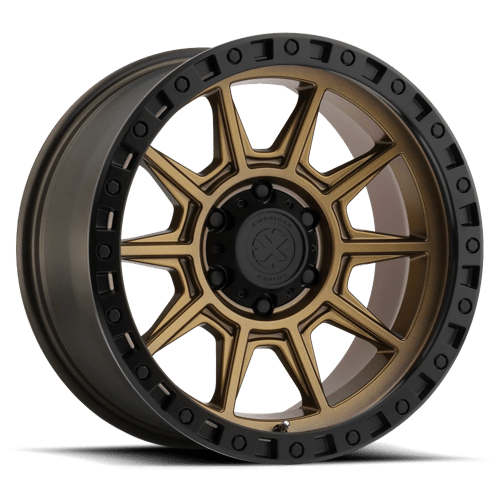 ATX Series AX202 Matte Bronze W/ Black Lip 18x9 0 5x127mm 78.1mm - Wheelwiz