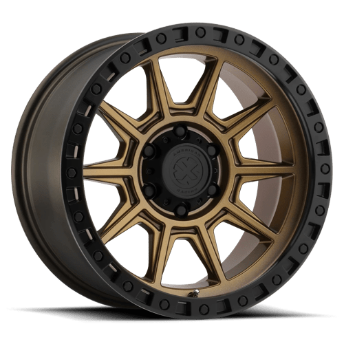 ATX Series AX202 Matte Bronze W/ Black Lip 18x9 0 5x139.7mm 108mm - Wheelwiz