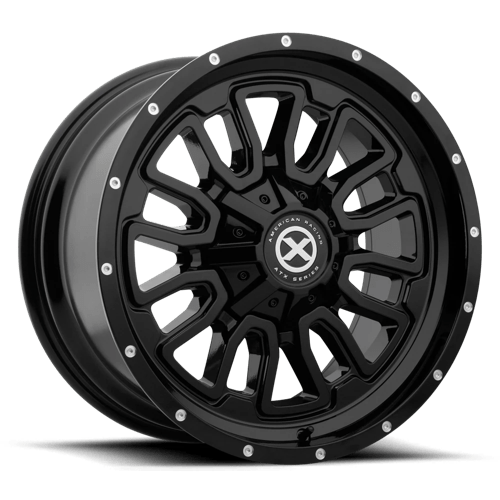 ATX Series AX203 Gloss Black 17x8 +20 6x120|6x139.7mm 78.1mm - WheelWiz