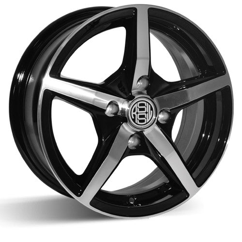 RSSW Jazz Black Machined Face 14x6 +38 4x100mm 73.1mm