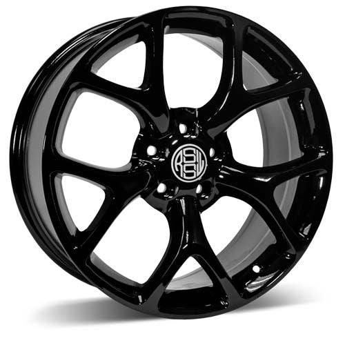 RSSW Aero Gloss Black 17x7 +40 5x108mm 63.4mm