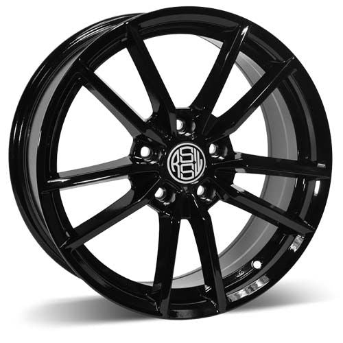 RSSW Grid Gloss Black 17x7.5 +40 5x112mm 66.6mm
