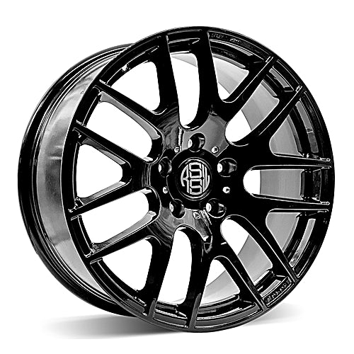 RSSW Diamond Gloss Black 17x8 +35 5x112mm 66.6mm