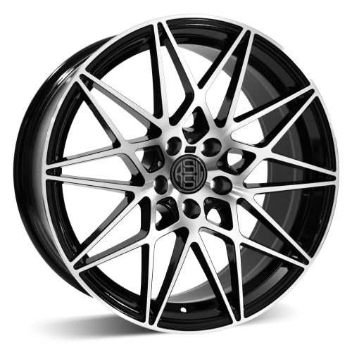 RSSW Super Tourer Black Machined Face 18x8 +38 5x114.3mm 67.1mm