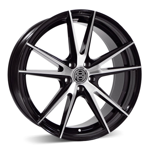 RSSW Forza Gloss black, machined face 19x8.5 +38 5x114.3mm 67.1mm