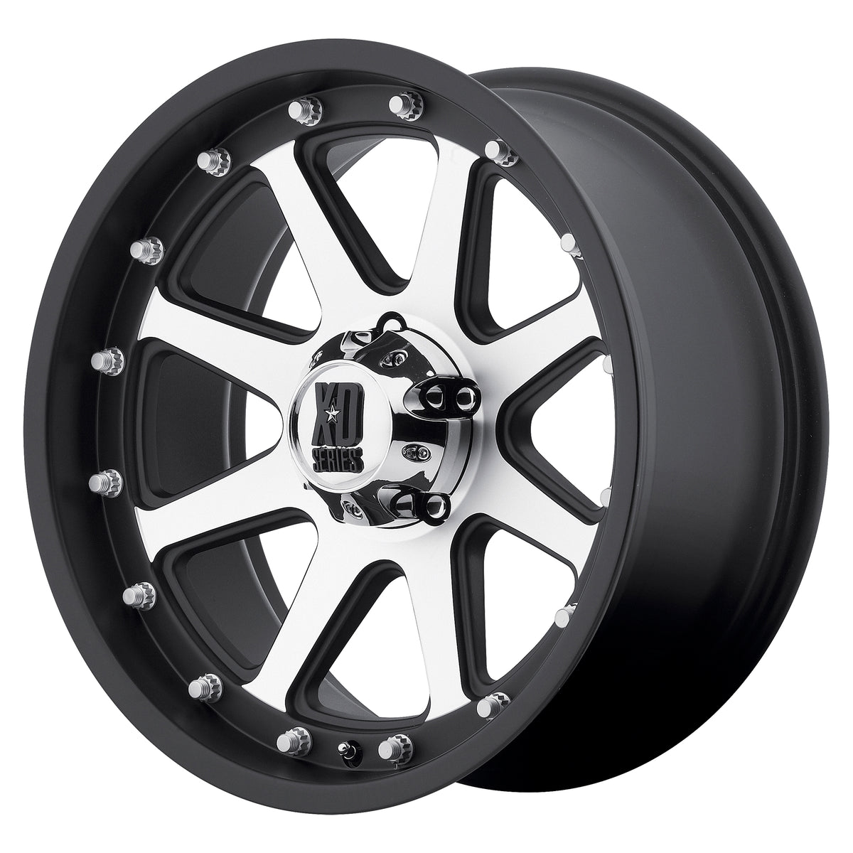 XD Series XD798 ADDICT Matte Black Machined 17x9 +18 5x139.7mm 108mm - Wheelwiz