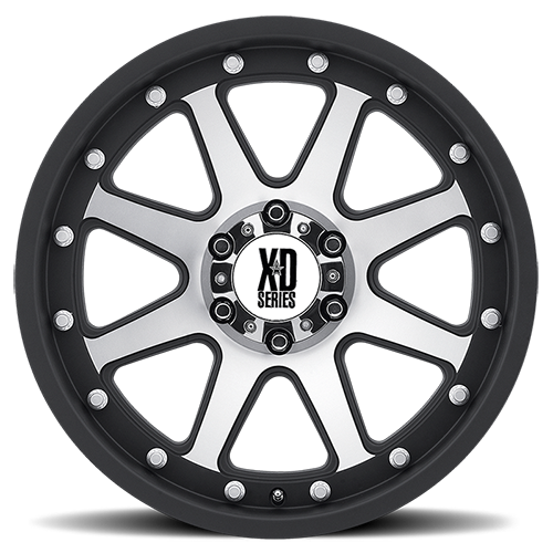 XD Series XD798 ADDICT Matte Black Machined 18x9 -12 6x139.7mm 106.1mm - Wheelwiz