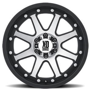 XD Series XD798 ADDICT Matte Black Machined 20x9 -12 6x139.7mm 106.1mm - Wheelwiz