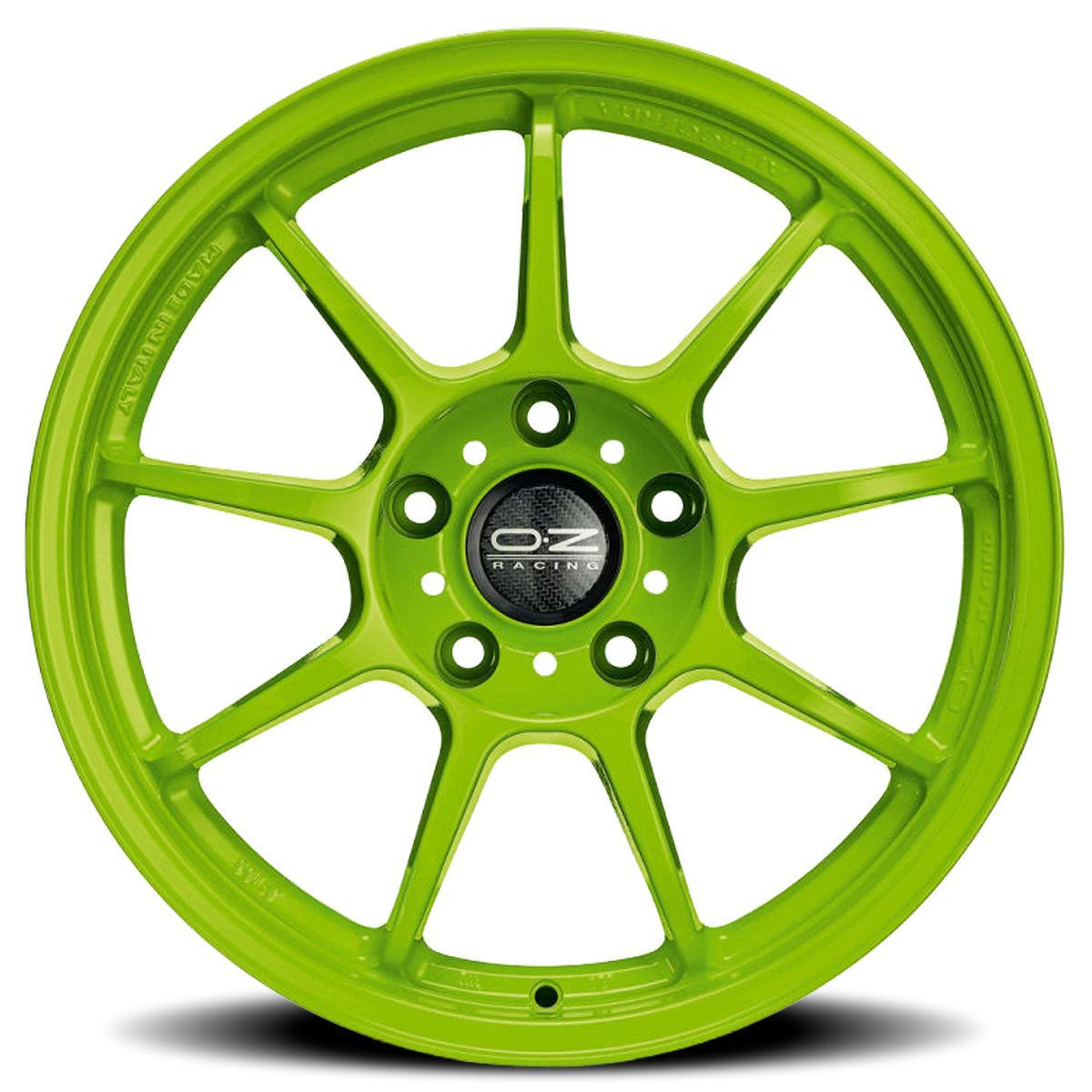 OZ Racing Alleggerita HLT Acid Green 17x7 +37 4x100mm 68mm - Wheelwiz