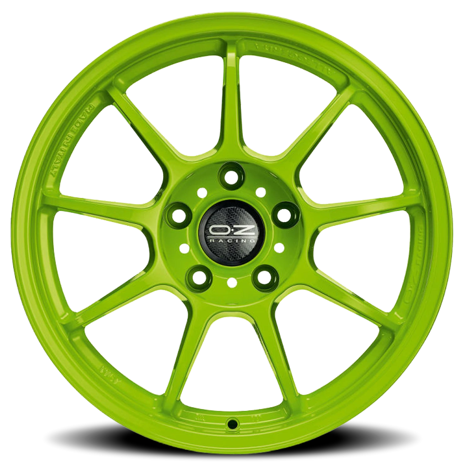OZ Racing Alleggerita HLT Acid Green 17x7 +44 4x100mm 68mm - Wheelwiz