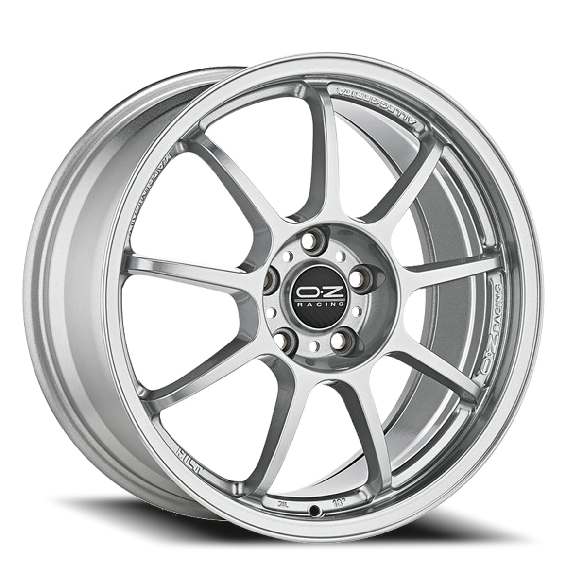 OZ Racing Alleggerita HLT Gloss Star Silver 16x7 +37 4x100mm 68mm - Wheelwiz