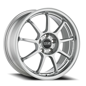 OZ Racing Alleggerita HLT Gloss Star Silver 18x12 +57 5x120.65mm 70.1mm - Wheelwiz