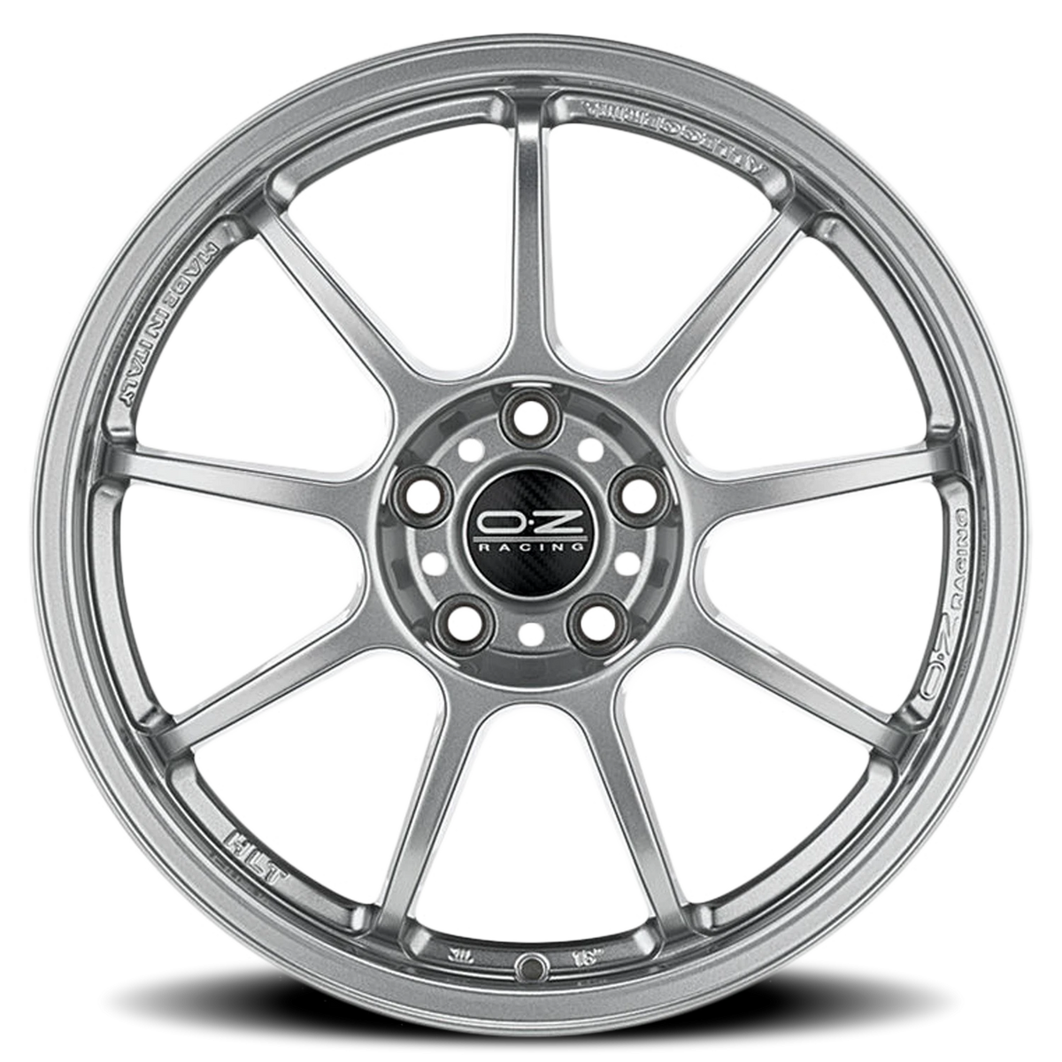 OZ Racing Alleggerita HLT Gloss Star Silver 18x12 +68 5x130mm 71.56mm - Wheelwiz