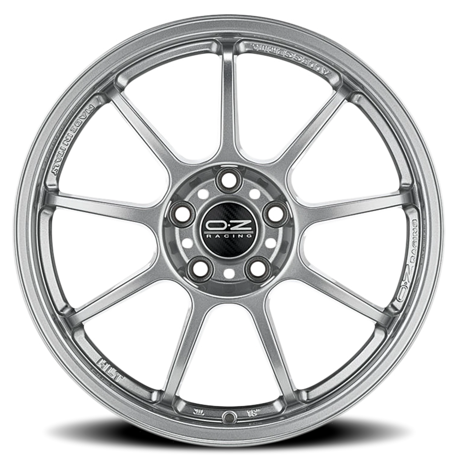 OZ Racing Alleggerita HLT Gloss Star Silver 18x10 +40 5x130mm 71.56mm - Wheelwiz