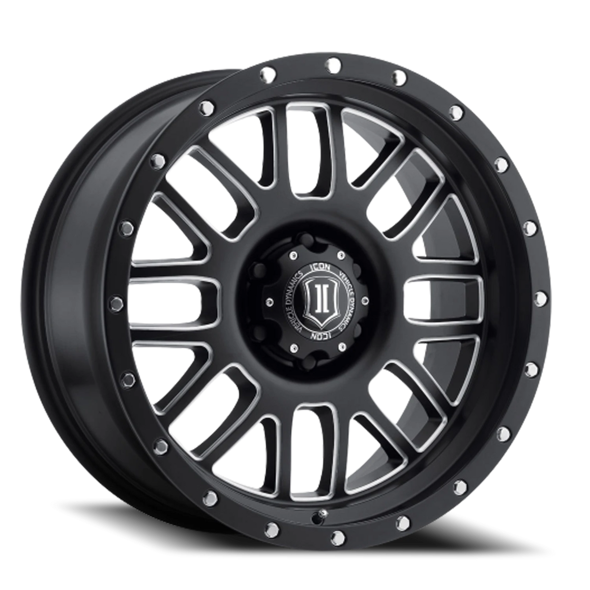 Icon Alloys Alpha Gloss Black W/ Milled Windows 20x9 +16 6x139.7mm 0mm