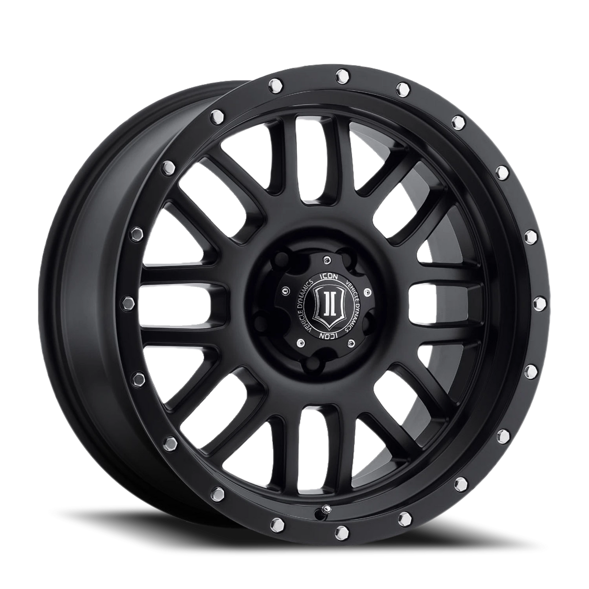Icon Alloys Alpha Satin Black 17x8.5 0 5x127mm 71.5mm