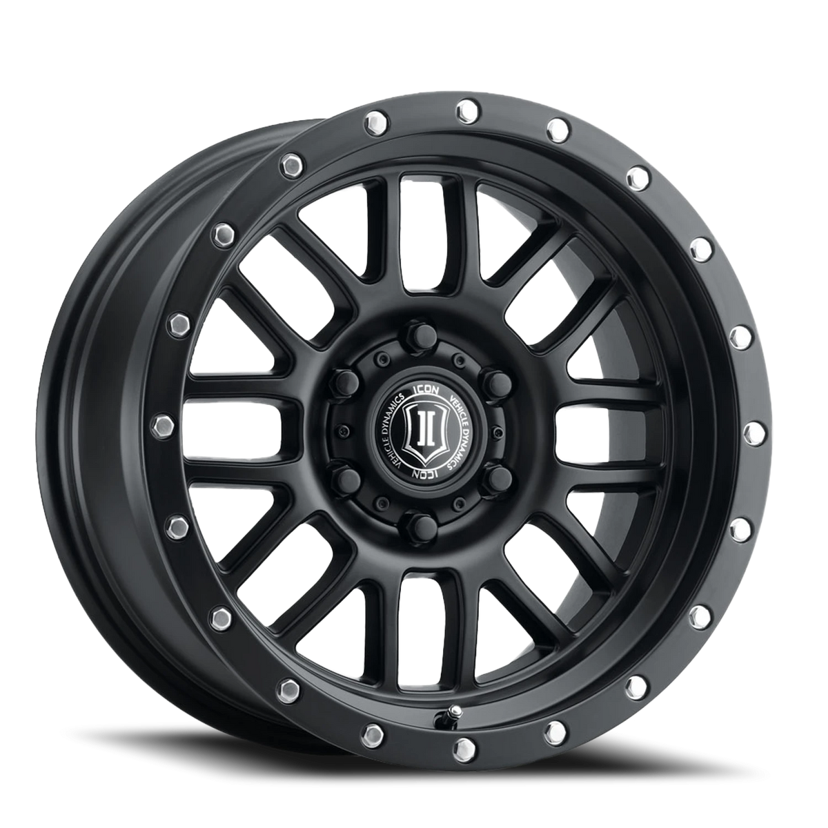 Icon Alloys Alpha Satin Black 17x8.5 +6 6x135mm 87.1mm
