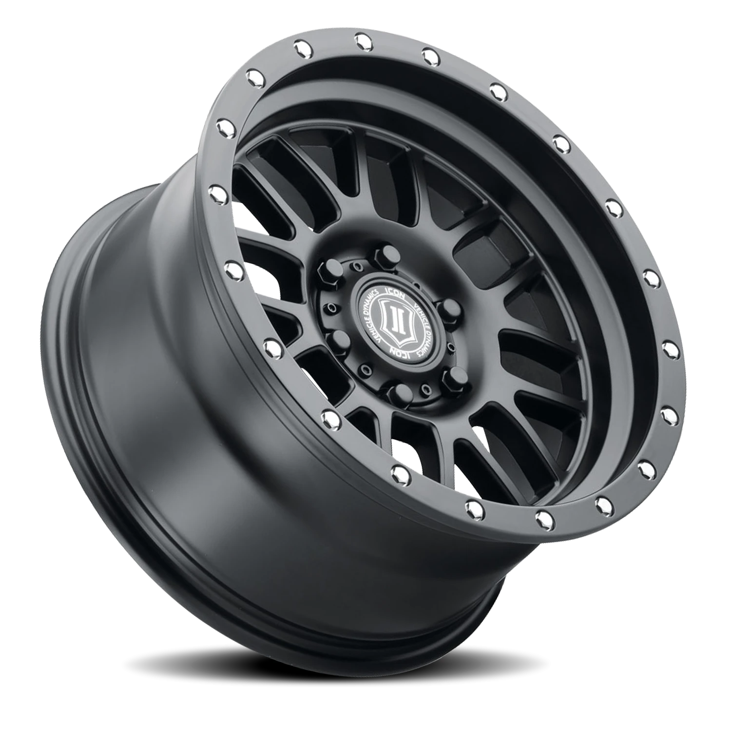 Icon Alloys Alpha Satin Black 17x8.5 +6 6x135mm 87.1mm