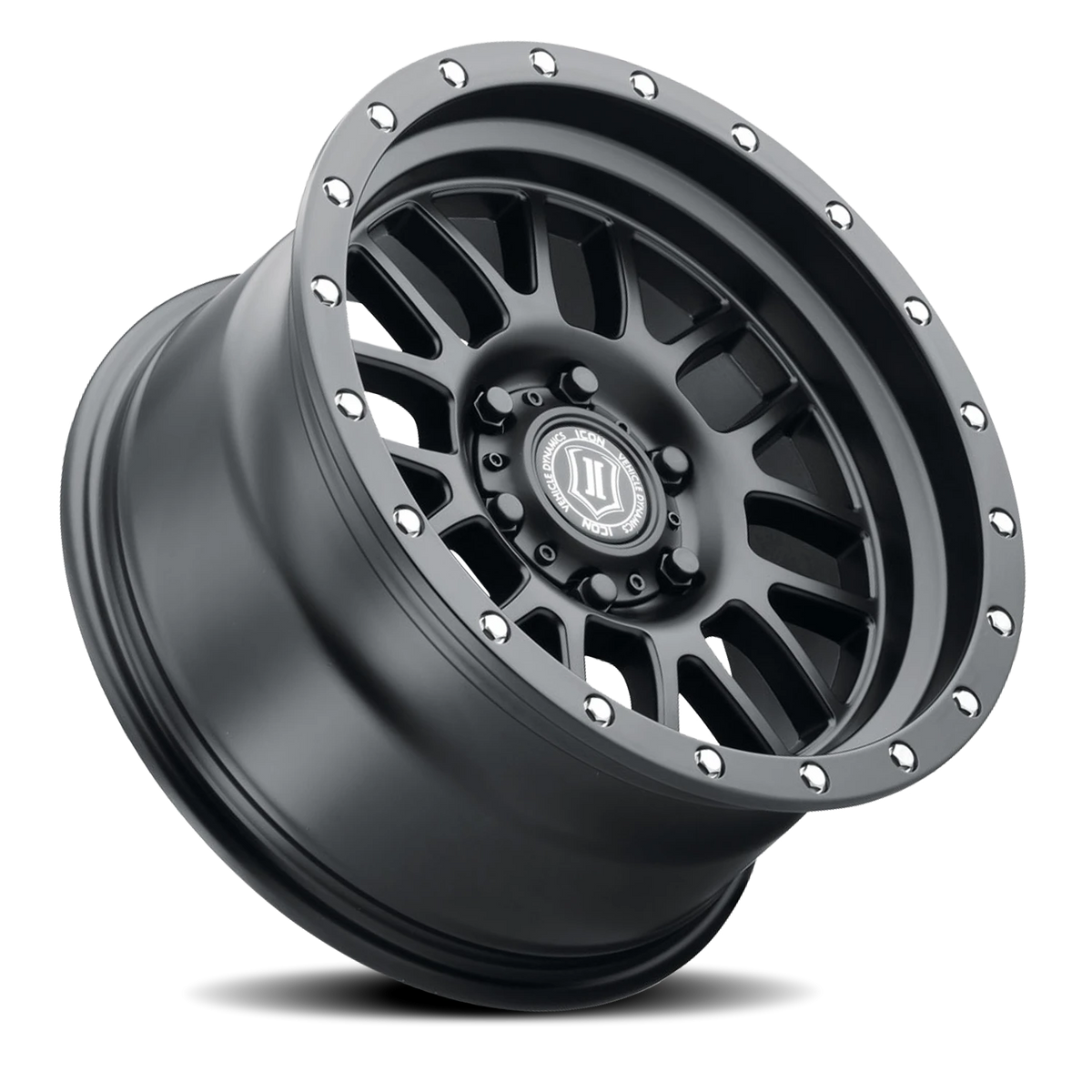 Icon Alloys Alpha Satin Black 17x8.5 0 6x139.7mm 106.1mm
