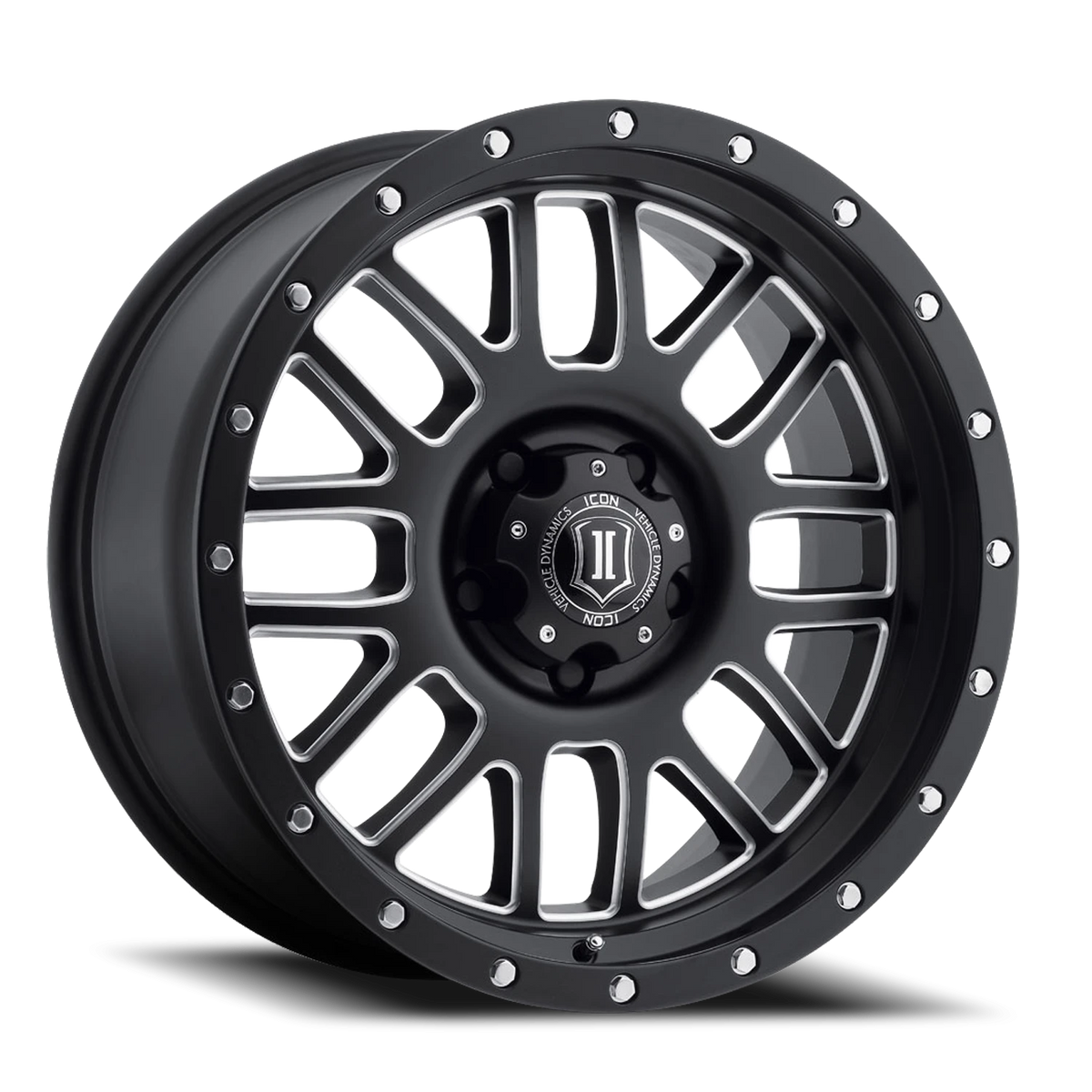 Icon Alloys Alpha Satin Black W/ Machined 17x8.5 0 5x127mm 71.5mm