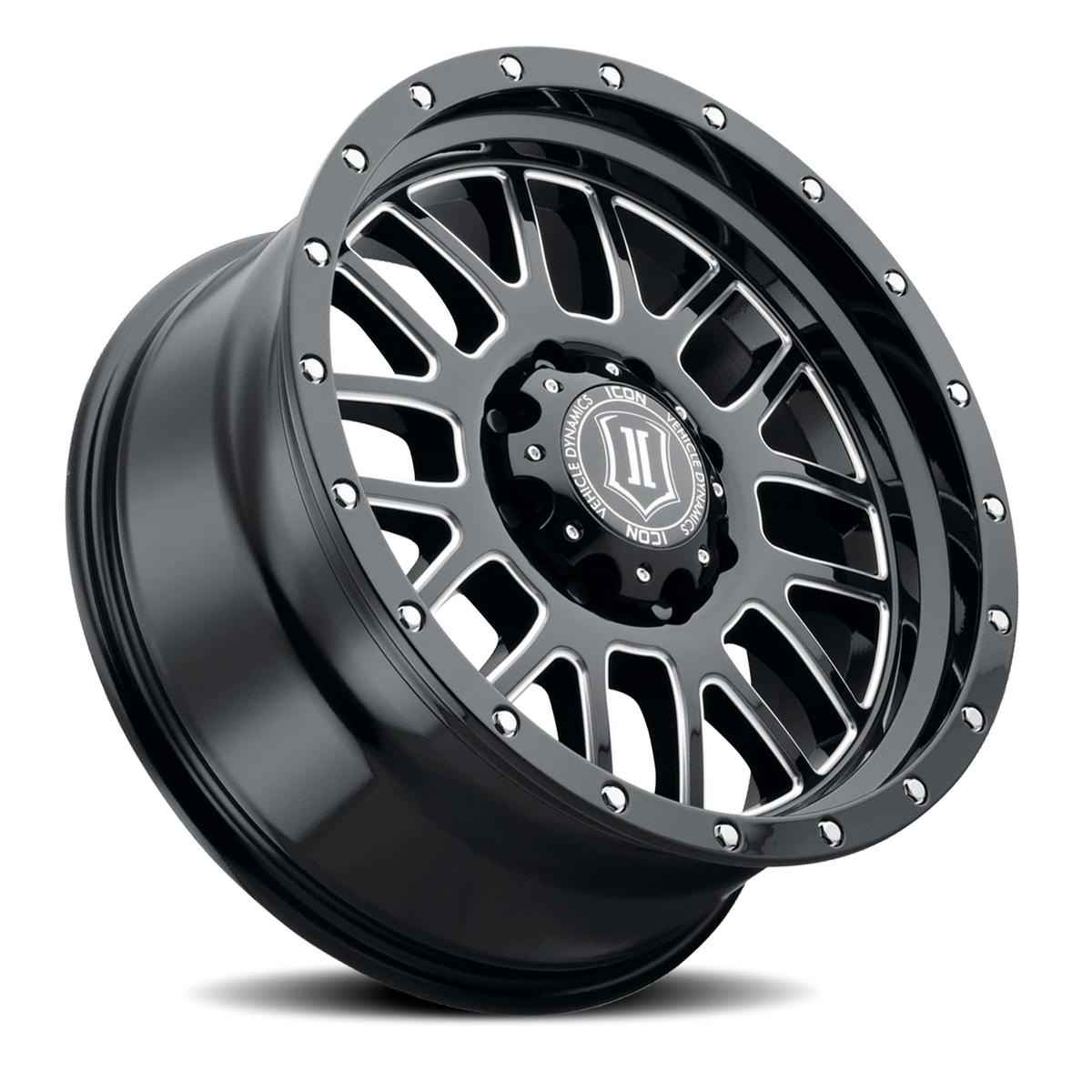 Icon Alloys Alpha Satin Black W/ Milled Windows 20x9 +19 8x165.1mm 125.2mm