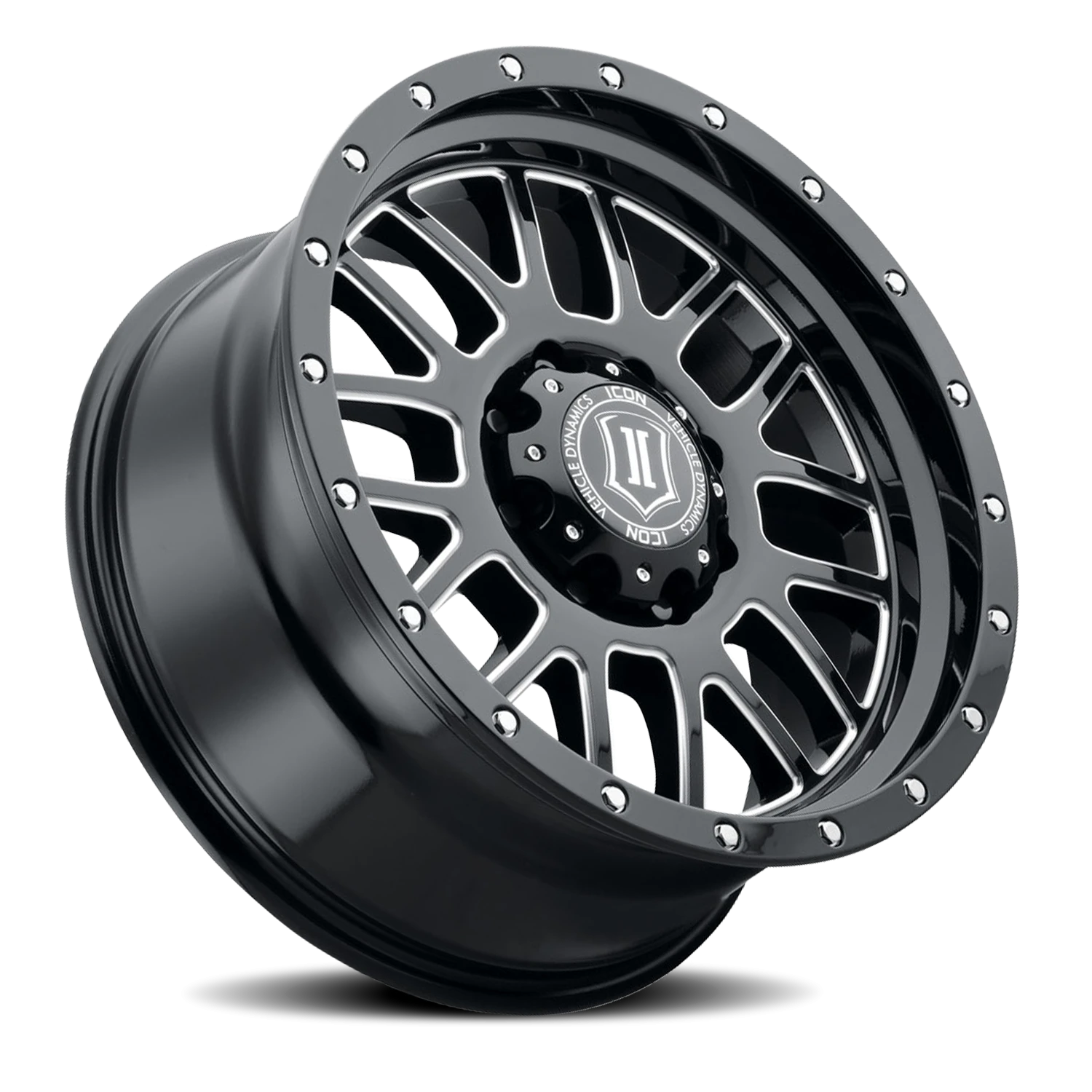 Icon Alloys Alpha Satin Black W/ Milled Windows 20x9 +19 8x165.1mm 125.2mm