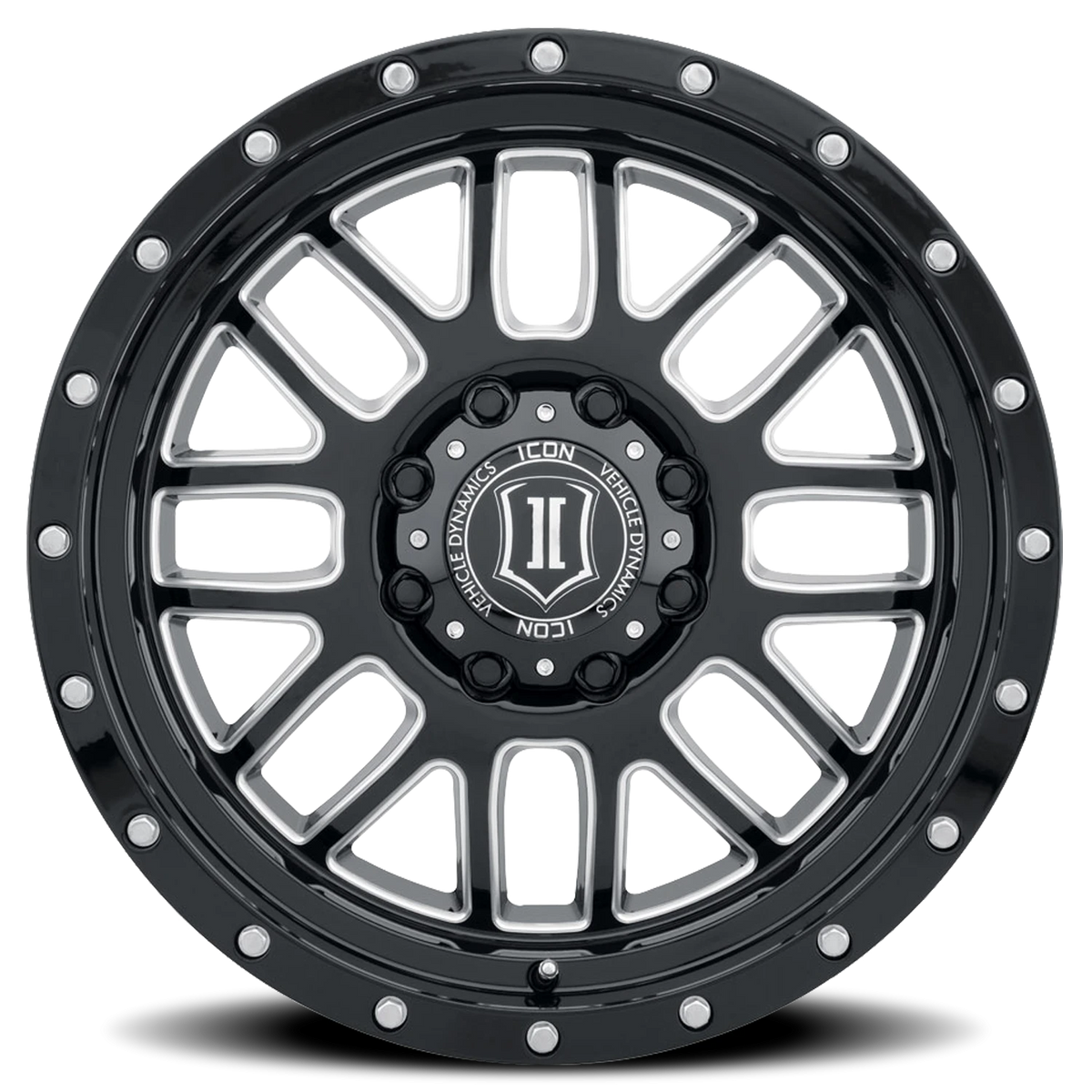 Icon Alloys Alpha Satin Black W/ Milled Windows 20x9 0 8x170mm 125.2mm