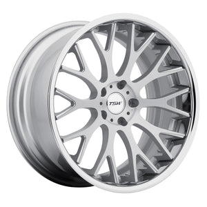 TSW AMAROO Silver W/ Brushed Face & Chrome Stainless Lip 19x10.5 +27 5x114.3mm 76.1mm - Wheelwiz