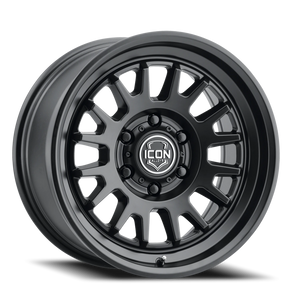 Icon Alloys Anza Satin Black 17x8.5 0 6x139.7mm 106.1mm