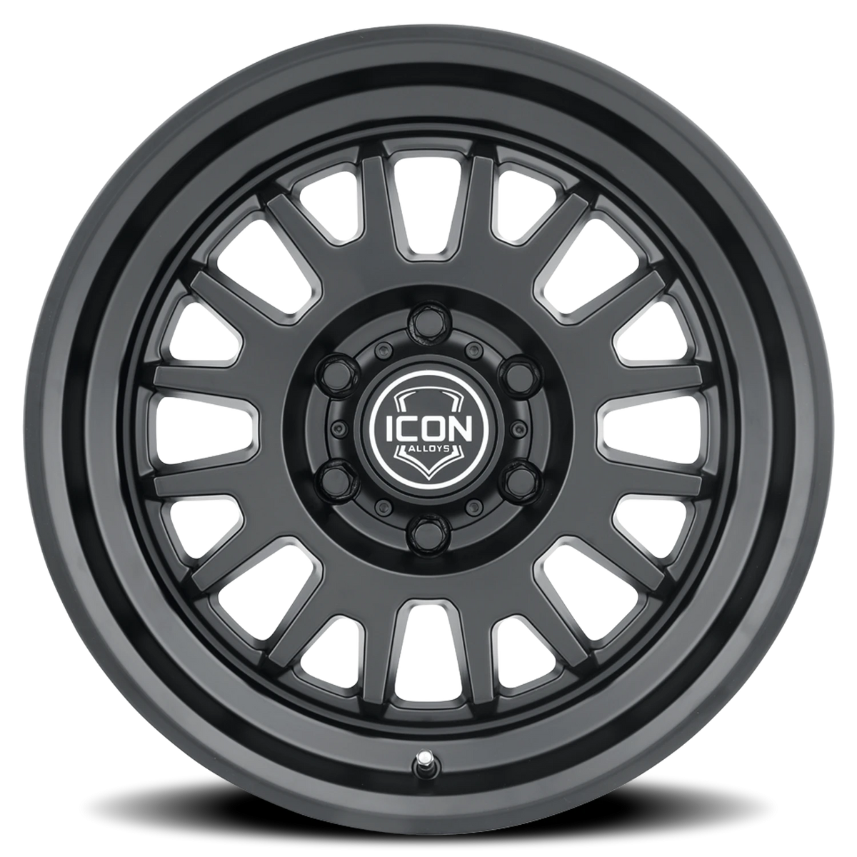 Icon Alloys Anza Satin Black 17x8.5 0 6x139.7mm 106.1mm