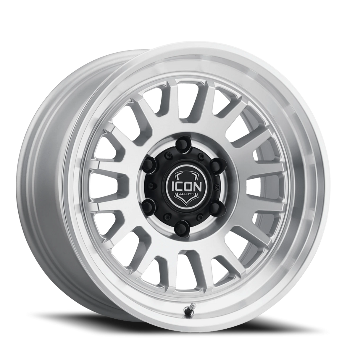 Icon Alloys Anza Machined Silver 17x8.5 -6 5x127mm 71.5mm