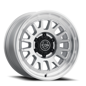 Icon Alloys Anza Machined Silver 17x8.5 -6 5x127mm 71.5mm