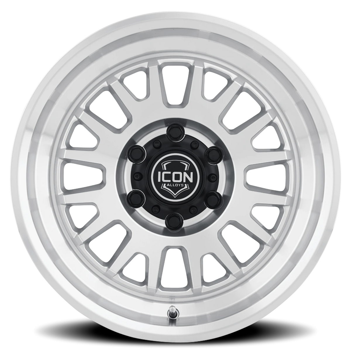 Icon Alloys Anza Machined Silver 17x8.5 -6 5x127mm 71.5mm