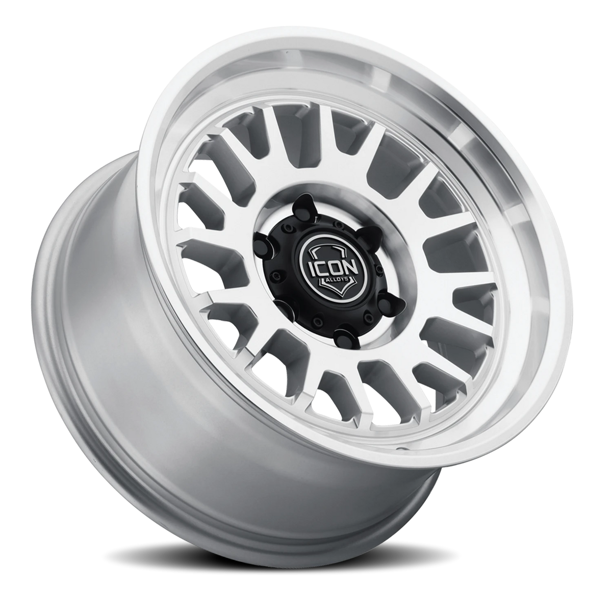 Icon Alloys Anza Machined Silver 17x8.5 0 6x139.7mm 106.1mm