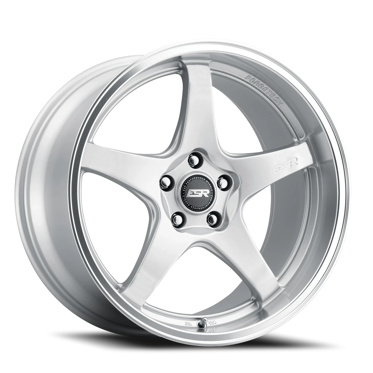 ESR Wheels AP5 Hyper Silver Machined Lip 19x8.5 +30 5x114.3mm 72.6mm - Wheelwiz
