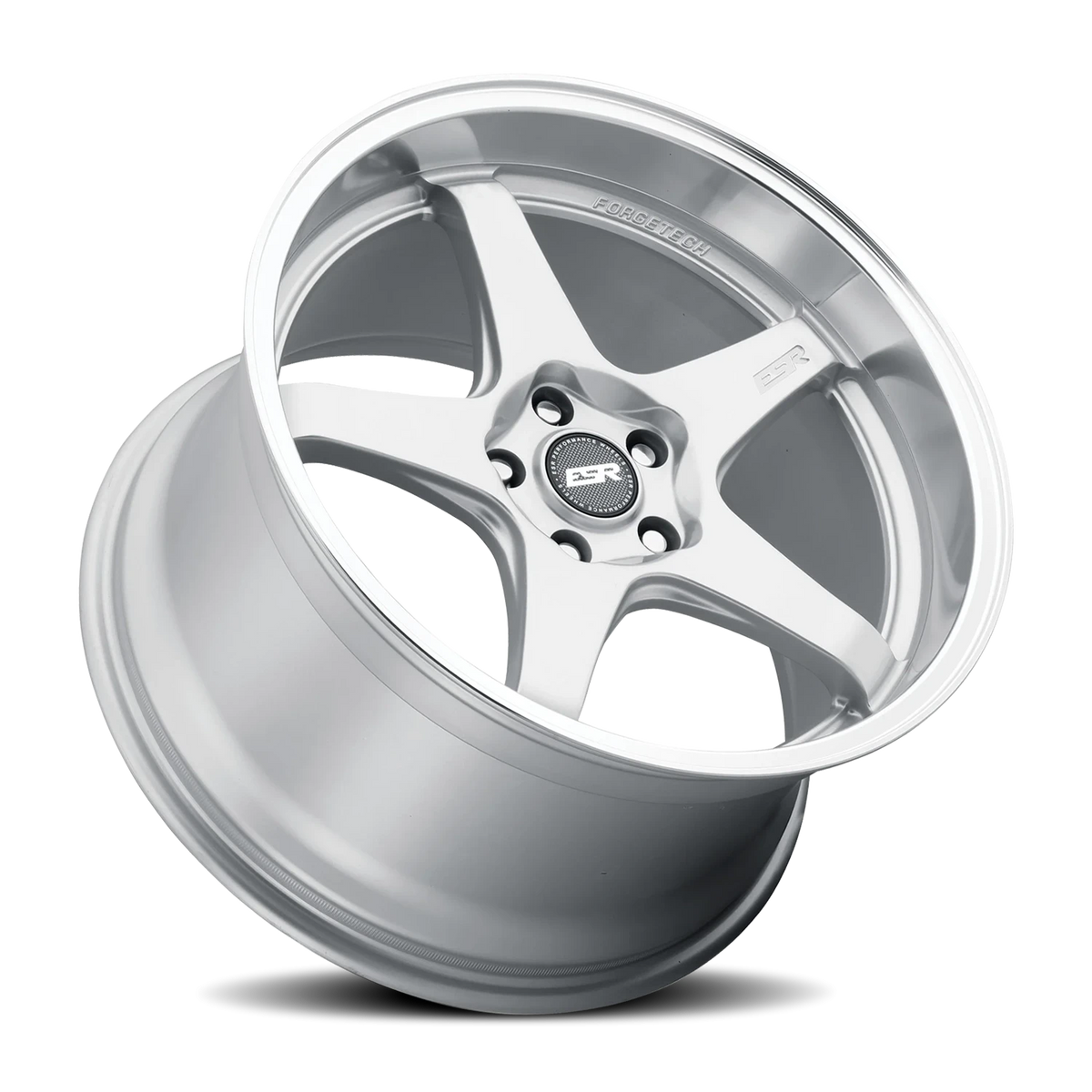 ESR Wheels AP5 Hyper Silver Machined Lip 19x8.5 +30 5x114.3mm 72.6mm - Wheelwiz