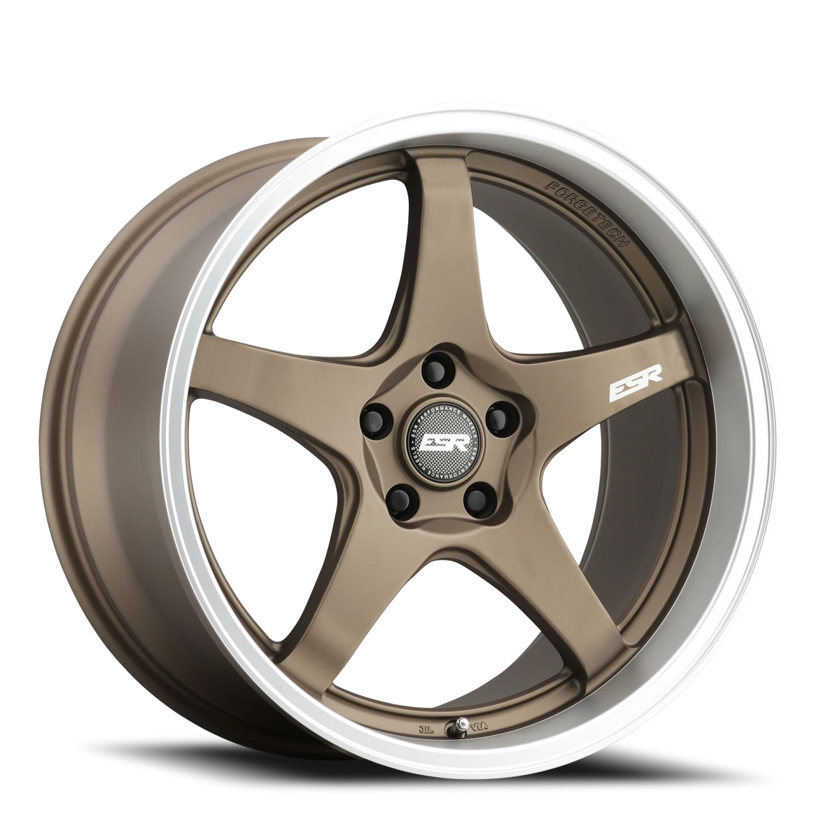 ESR Wheels Apex Series AP5 Matte Bronze W/ Machined Lip 19x9.5 +35 5x114.3mm 72.6mm - Wheelwiz