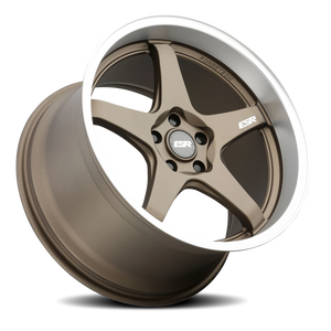 ESR Wheels Apex Series AP5 Matte Bronze W/ Machined Lip 19x9.5 +35 5x114.3mm 72.6mm - Wheelwiz