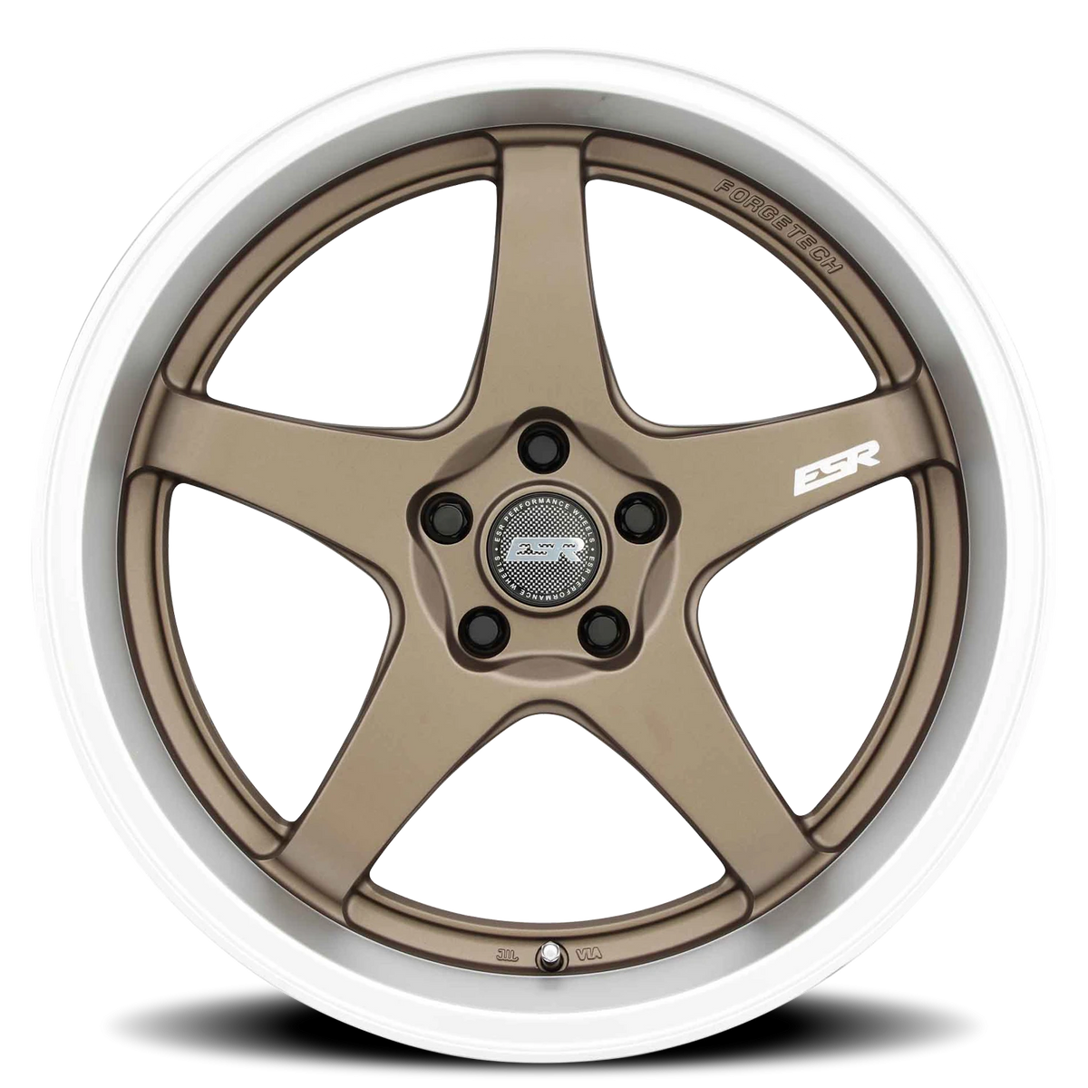 ESR Wheels Apex Series AP5 Matte Bronze W/ Machined Lip 19x9.5 +35 5x114.3mm 72.6mm - Wheelwiz