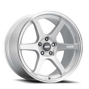 ESR Wheels AP6 Hyper Silver Machined Lip 18x9.5 +22 5x120mm 72.6mm - Wheelwiz